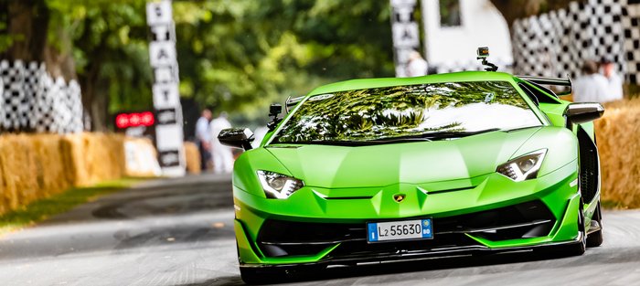 Goodwood Festival of Speed Rennwagen auf der Strecke