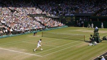 Tennisspieler auf dem Centre Court Wimbledon