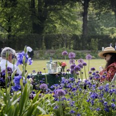 Glyndebourne Festival Opening Night Audience in Garden