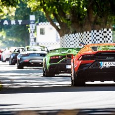 Goodwood Festival of Speed Fahrzeuge beim Wettbewerb