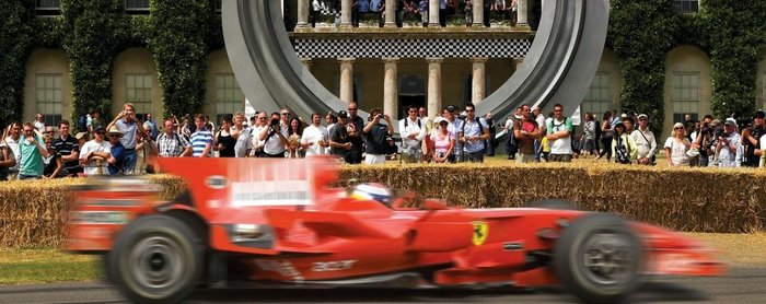 Goodwood Festival of Speed roter Formel 1 Rennwagen