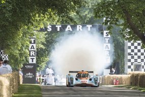 Goodwood Festival of Speed Rennwagen auf der Strecke